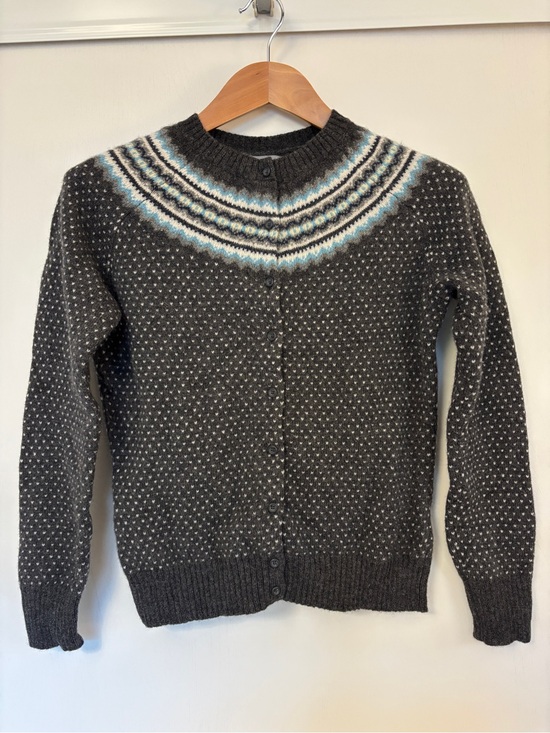 Eagles Eye Sweaters - Womens Birds Eye Sweater Size XL Cardigan Fair Isle Cottagecore Granola Wool